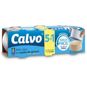 Atún claro calvo en aceite de girasol 5+1 x52 gr